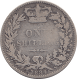 1884 SHILLING ( NF ) - SHILLING - Cambridgeshire Coins
