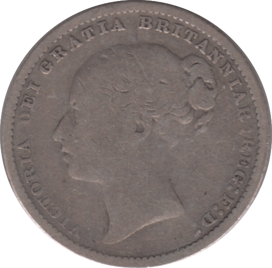 1884 SHILLING ( NF ) - Shilling - Cambridgeshire Coins
