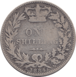 1884 SHILLING ( NF ) - SHILLING - Cambridgeshire Coins