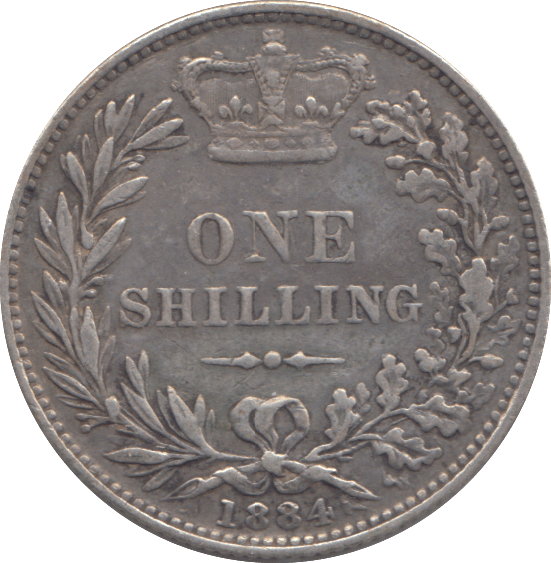 1884 SHILLING ( VF ) - SHILLING - Cambridgeshire Coins