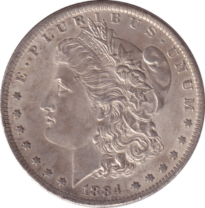1884 SILVER DOLLAR USA - SILVER WORLD COINS - Cambridgeshire Coins