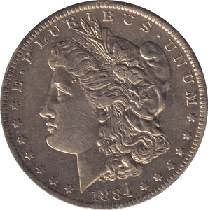 1884 SILVER MARGO DOLLAR - SILVER WORLD COINS - Cambridgeshire Coins