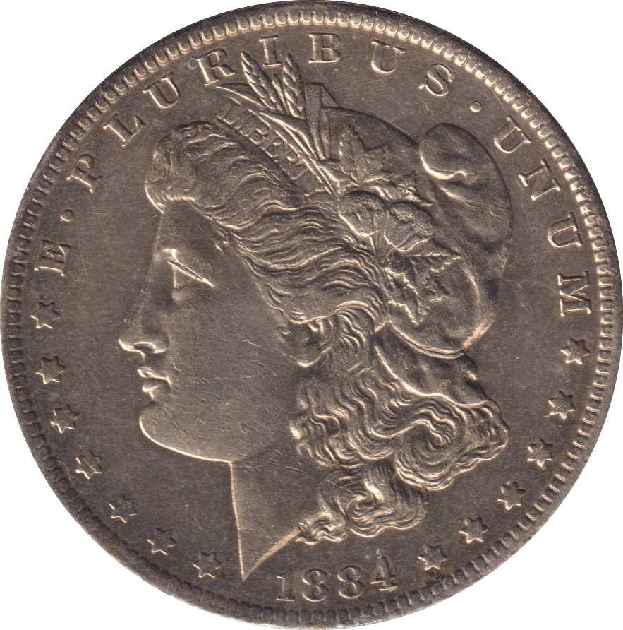 1884 SILVER MARGO DOLLAR - SILVER WORLD COINS - Cambridgeshire Coins