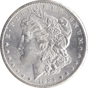 1884 SILVER MORGAN DOLLAR CARSON CITY RARE USA CC - SILVER WORLD COINS - Cambridgeshire Coins