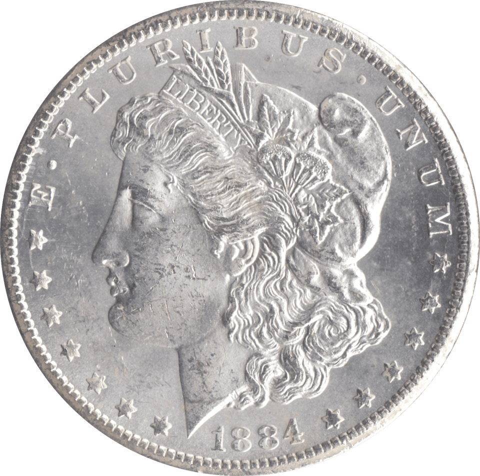 1884 SILVER MORGAN DOLLAR CARSON CITY RARE USA CC - SILVER WORLD COINS - Cambridgeshire Coins