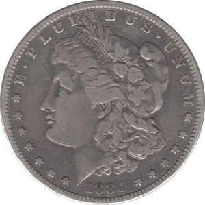 1884 SILVER MORGAN DOLLAR SAN FRANCISCO MINT - SILVER WORLD COINS - Cambridgeshire Coins
