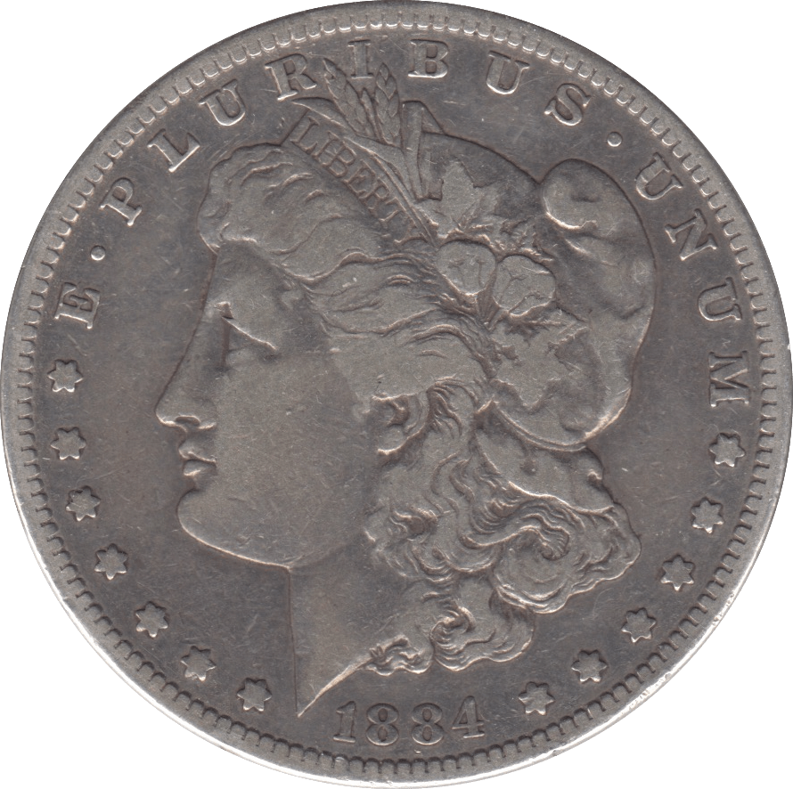 1884 SILVER MORGAN DOLLAR SAN FRANCISCO MINT - SILVER WORLD COINS - Cambridgeshire Coins