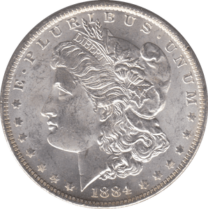 1884 SILVER MORGAN DOLLAR USA NEW ORLEANS MINT - SILVER WORLD COINS - Cambridgeshire Coins