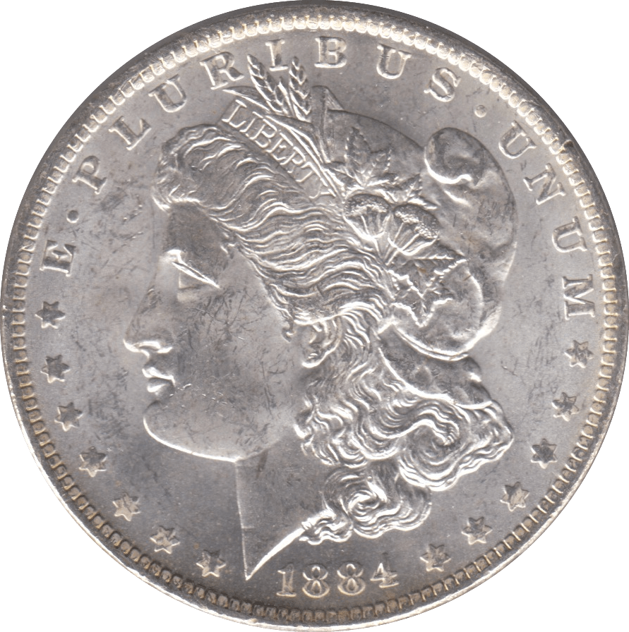 1884 SILVER MORGAN DOLLAR USA NEW ORLEANS MINT - SILVER WORLD COINS - Cambridgeshire Coins