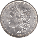 1884 SILVER MORGAN DOLLAR USA NEW ORLEANS MINT - SILVER WORLD COINS - Cambridgeshire Coins