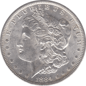 1884 SILVER MORGAN DOLLAR USA NEW ORLEANS MINT - SILVER WORLD COINS - Cambridgeshire Coins