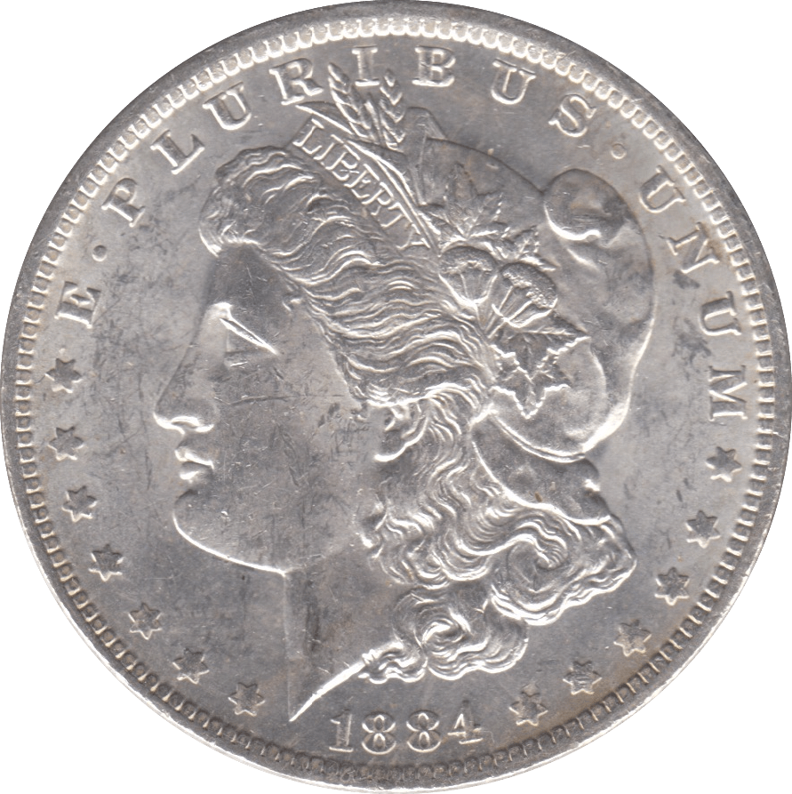 1884 SILVER MORGAN DOLLAR USA NEW ORLEANS MINT - SILVER WORLD COINS - Cambridgeshire Coins