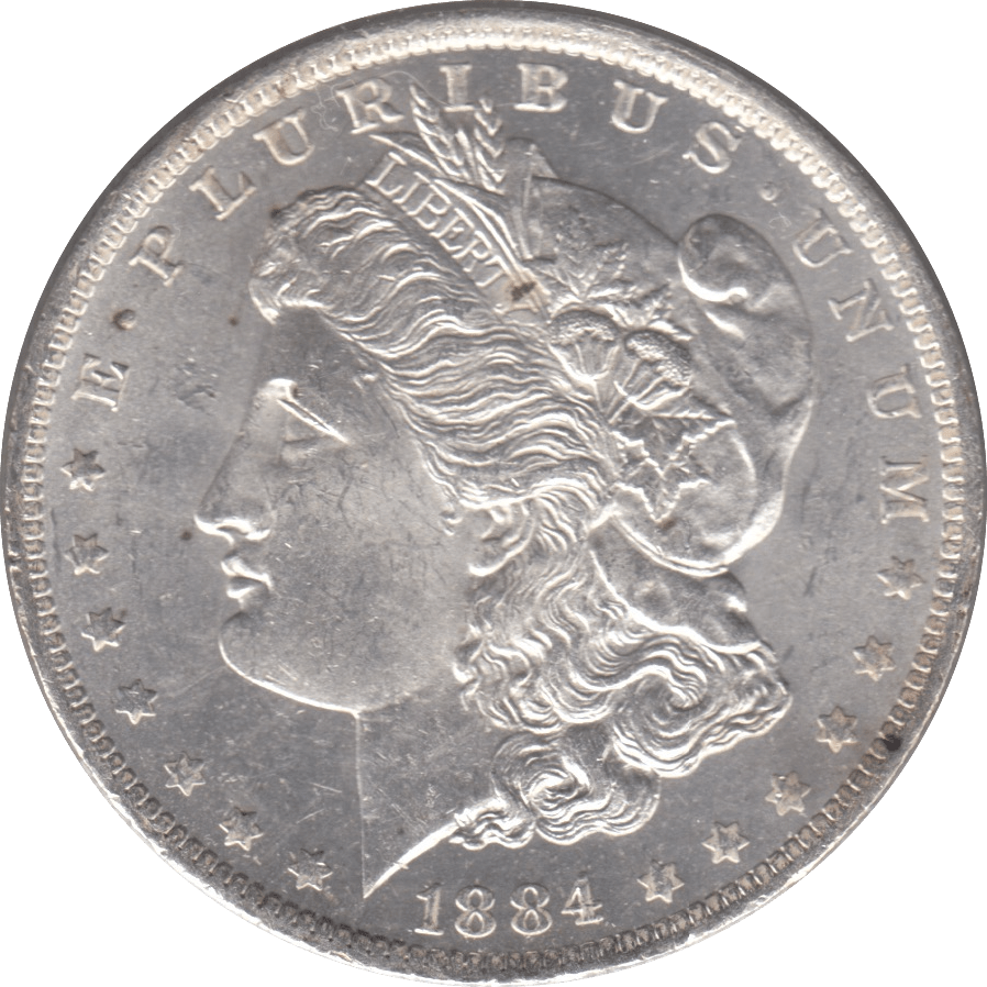 1884 SILVER MORGAN DOLLAR USA NEW ORLEANS MINT - SILVER WORLD COINS - Cambridgeshire Coins