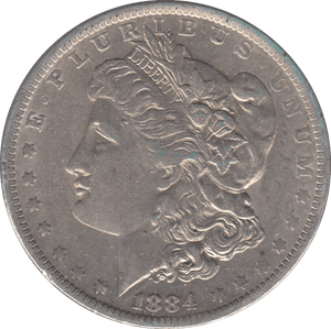 1884 SILVER MORGAN DOLLAR USA NEW ORLEANS MINT - SILVER WORLD COINS - Cambridgeshire Coins