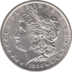 1884 SILVER MORGAN DOLLAR USA PHILADELPHIA MINT - SILVER WORLD COINS - Cambridgeshire Coins