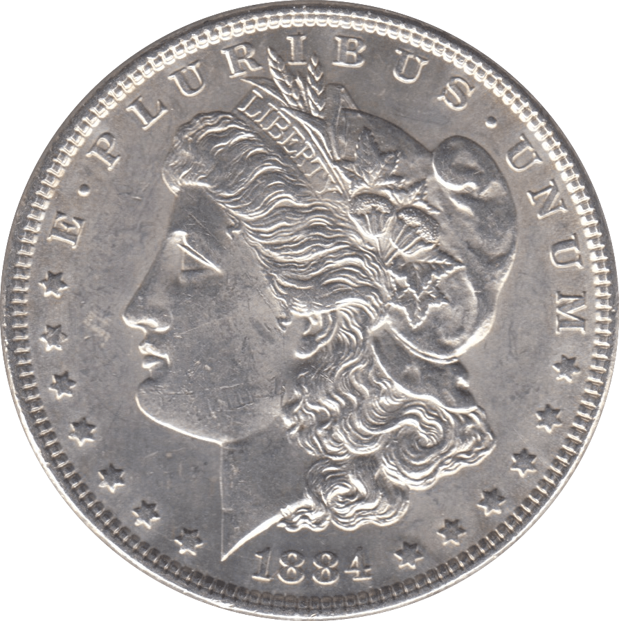 1884 SILVER MORGAN DOLLAR USA PHILADELPHIA MINT - SILVER WORLD COINS - Cambridgeshire Coins