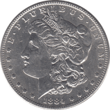 1884 SILVER MORGAN DOLLAR USA PHILADELPHIA MINT - SILVER WORLD COINS - Cambridgeshire Coins