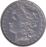 1884 SILVER MORGAN DOLLAR USA - SILVER WORLD COINS - Cambridgeshire Coins