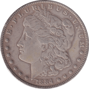 1884 SILVER MORGAN DOLLAR USA - SILVER WORLD COINS - Cambridgeshire Coins