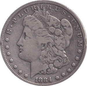 1884 SILVER MORGAN DOLLAR USA - SILVER WORLD COINS - Cambridgeshire Coins