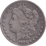 1884 SILVER MORGAN DOLLAR USA - SILVER WORLD COINS - Cambridgeshire Coins