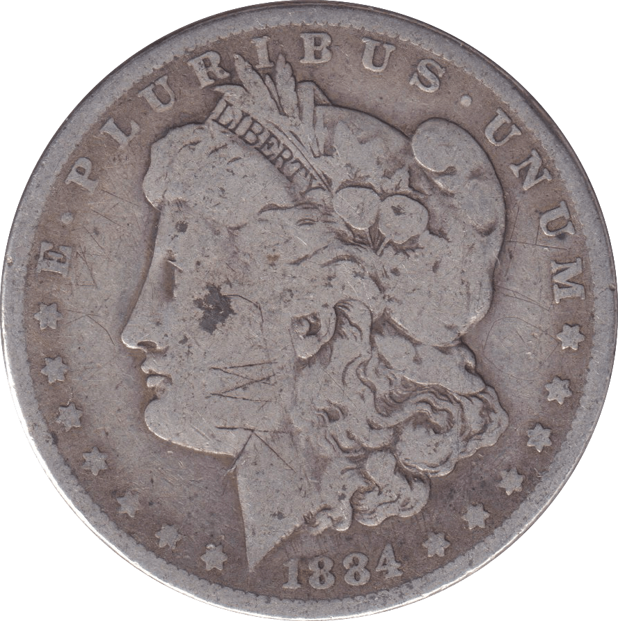 1884 SILVER MORGAN DOLLAR USA - SILVER WORLD COINS - Cambridgeshire Coins