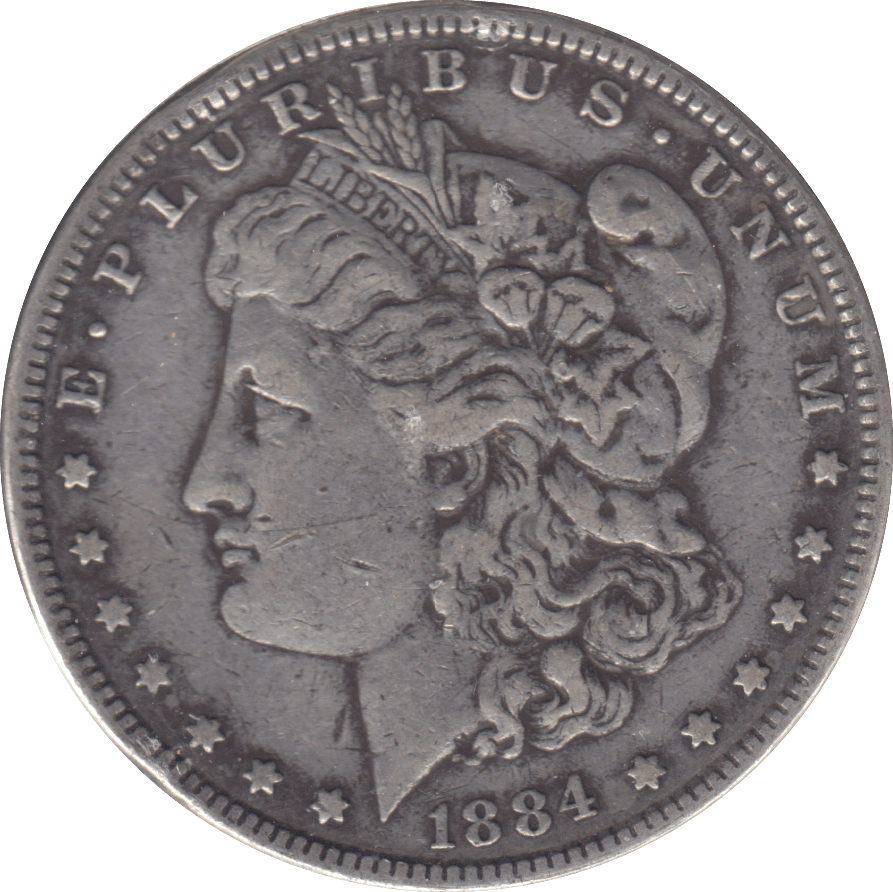 1884 SILVER MORGAN DOLLAR - SILVER WORLD COINS - Cambridgeshire Coins