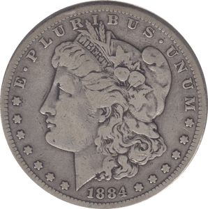 1884 SILVER SAN FRANCISCO ONE MORGAN DOLLAR USA - SILVER WORLD COINS - Cambridgeshire Coins