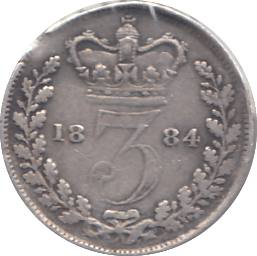 1884 SILVER THREEPENCE ( GF ) - THREEPENCE - Cambridgeshire Coins