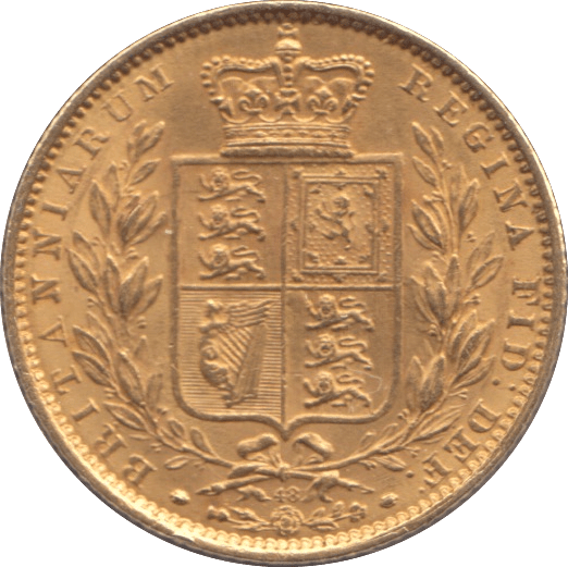 1884 SOVEREIGN ( EF ) SHIELD DIE 48 - SOVEREIGN - Cambridgeshire Coins