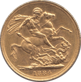 1884 SOVEREIGN ( UNC ) - SOVEREIGN - Cambridgeshire Coins