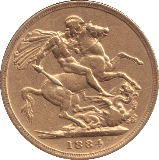 1884 SOVEREIGN ( VF ) - SOVEREIGN - Cambridgeshire Coins