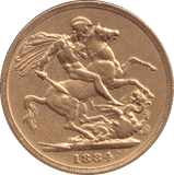 1884 SOVEREIGN ( VF ) - SOVEREIGN - Cambridgeshire Coins