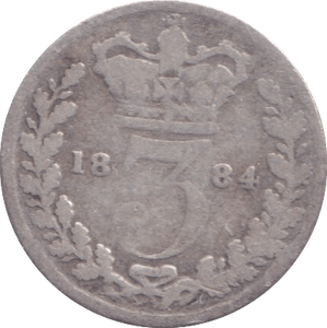 1884 THREEPENCE ( FAIR ) - THREEPENCE - Cambridgeshire Coins