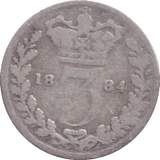 1884 THREEPENCE ( FAIR ) - THREEPENCE - Cambridgeshire Coins