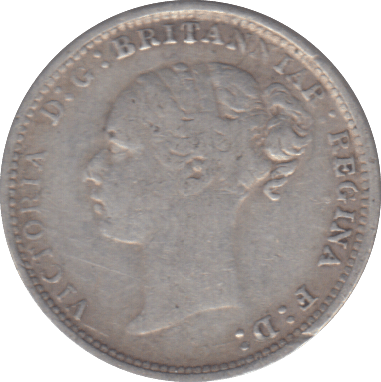 1884 THREEPENCE ( FINE ) - THREEPENCE - Cambridgeshire Coins