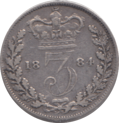 1884 THREEPENCE ( GF ) - THREEPENCE - Cambridgeshire Coins