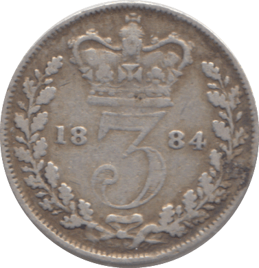 1884 THREEPENCE ( GF ) - THREEPENCE - Cambridgeshire Coins