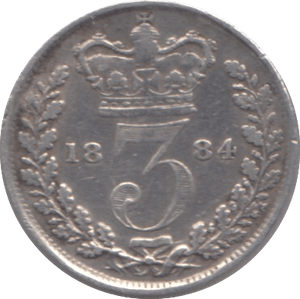 1884 THREEPENCE ( GF ) - THREEPENCE - Cambridgeshire Coins