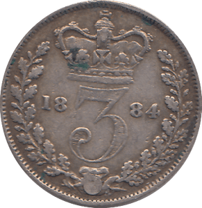 1884 THREEPENCE ( GF ) - WORLD COINS - Cambridgeshire Coins