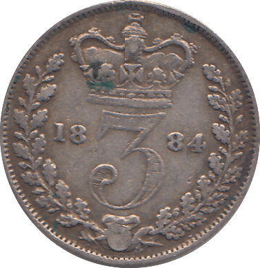 1884 THREEPENCE ( GF ) - WORLD COINS - Cambridgeshire Coins