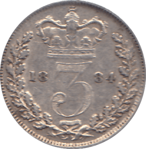 1884 THREEPENCE ( GVF ) - THREEPENCE - Cambridgeshire Coins