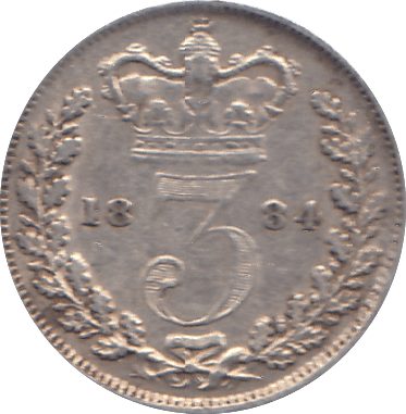 1884 THREEPENCE ( GVF ) - THREEPENCE - Cambridgeshire Coins
