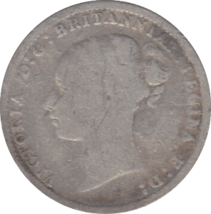 1884 THREEPENCE ( NF ) - THREEPENCE - Cambridgeshire Coins