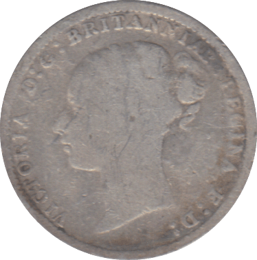 1884 THREEPENCE ( NF ) - THREEPENCE - Cambridgeshire Coins