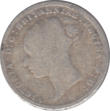 1884 THREEPENCE ( NF ) - THREEPENCE - Cambridgeshire Coins