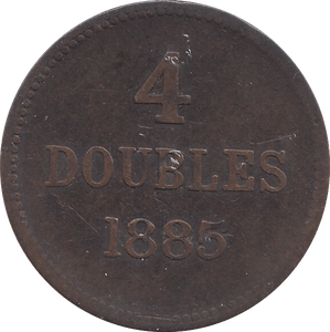 1885 4 DOUBLES - WORLD COINS - Cambridgeshire Coins