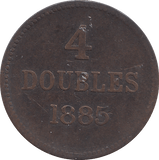 1885 4 DOUBLES - WORLD COINS - Cambridgeshire Coins