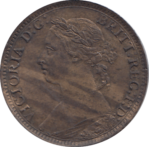 1885 FARTHING ( AUNC ) - FARTHING - Cambridgeshire Coins