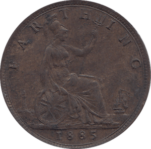 1885 FARTHING ( AUNC ) - FARTHING - Cambridgeshire Coins